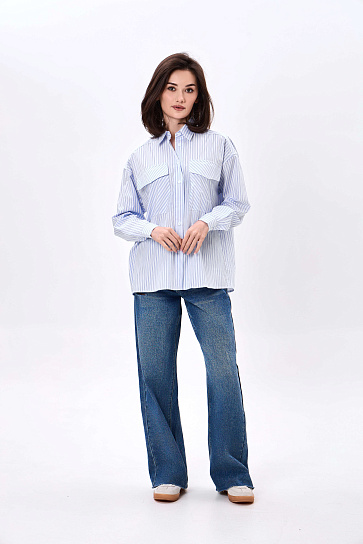 Женская рубашка длинный рукав AW23WES-21056-205685 фото
