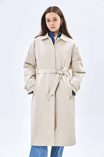 Женский плащ средняя длина AW23WES-21087-201402 фото